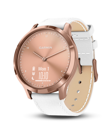 garmin vivomove hr rose gold smartwatch