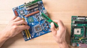 motherboard laptop rusak