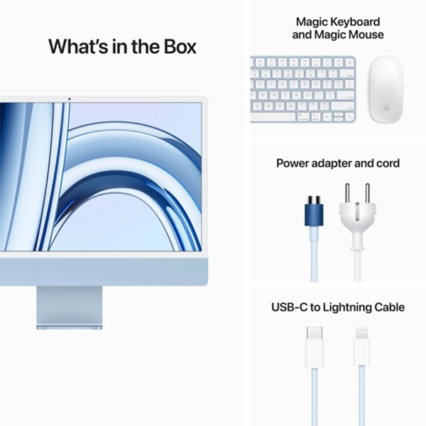 Apple iMac 2024 M3 Chip Garansi Resmi iBox Touch ID